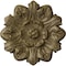 Ekena Millwork Emery Leaf Ceiling Medallion, Hand-Painted Mississippi Mud Crackle, 7 5/8"OD x 1"P CM07EMMMC - alternate 1